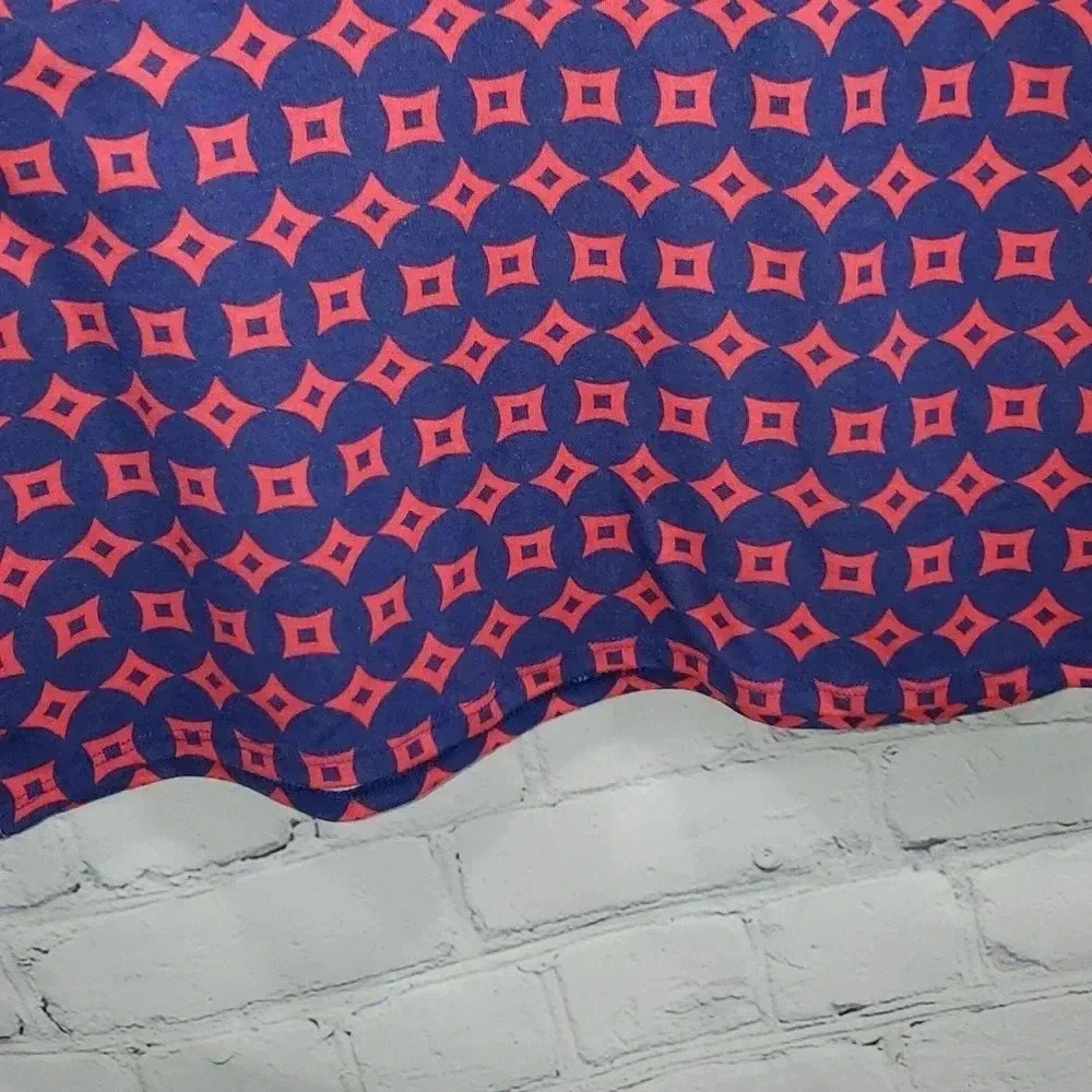 LulaRoe Blue and Red Julia Dress Size XL - Picture 6 of 8